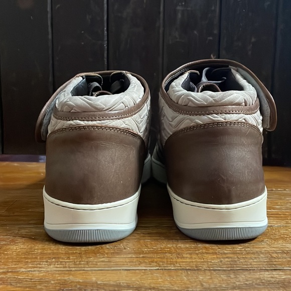 Lanvin mocha brown high-top sneakers, size 10 - Picture 8 of 12
